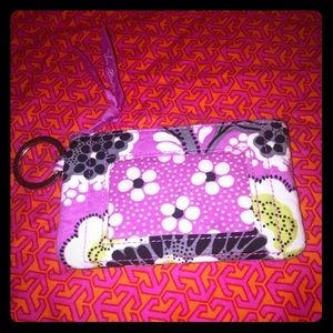 Pink floral Vera Bradley ID holder